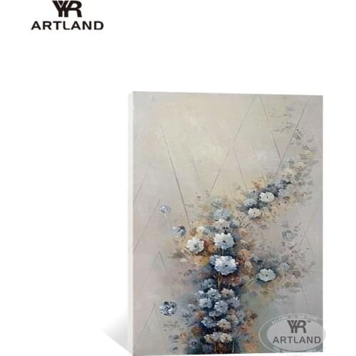 Beautiful art chrysanthemum flower picture for home wall decor Pure hand painted oil painting on canvas for living room entrance