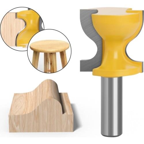 LAVIE 1pc 12mm 1/2" Window Sill Door Pull Edge Router Bit C3 Carbide Tipped Edge End Mill Chair Stool Milling Cutters MC03043