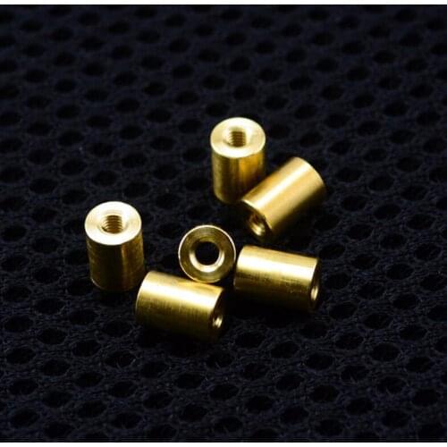M3 Thread Brass material knife Handle Cylindrical Nuts Connecting pipe rivet