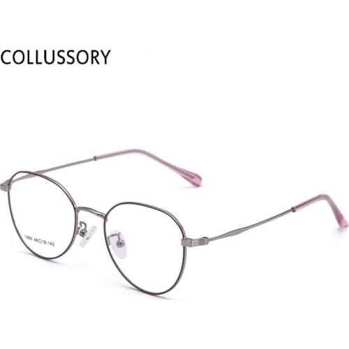 Small Classic Round Glassess Eyeglasses Frame for Students Metal Prescription Glasses Cheap Eyeglasses for Kids Children Glasses