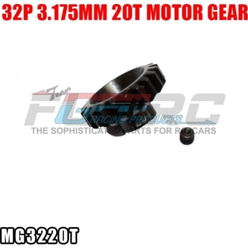 GPM 32P M0.8 3.175MM 20T hardened steel metal Pinion Motor Gear For 1/10 Rc Model Car Motor