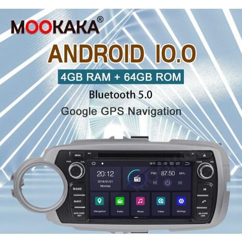 2 din 2012 2013 2014 2015 For Toyota Yaris Android 10 Multimedia Player Video Audio Radio GPS Navigation Head Unit Auto Stereo