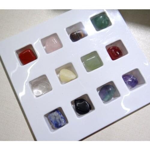 Natural stone Turquoises tiger eye Quartz Crystal aventurine pendant for diy Jewelry making necklace Accessories12PCS A1