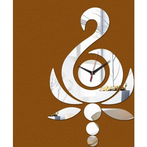 2017 new hot sale home decorations big wall clock Acrylic Living Room Quartz Needle watch clocks modern design