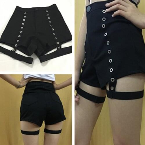 New Adult Pole Dance Costume Black Hight Waist Shorts Women Jazz Wear Bar DJ GOGO Dance Rave Pants Korean Singer Clothes VDB2211