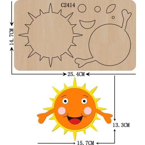 New sun Wooden die Scrapbooking C-2414 Cutting Dies Multiple sizes