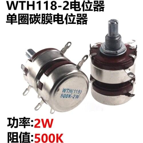 New WTH118 2W 500K WTH(118) 2 layer dual Potentiometer