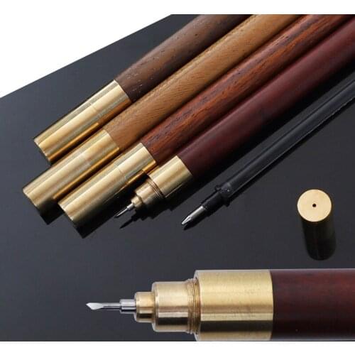 Carving Knife Detachable Wooden Knife Alloy Steel Blade Wood Paper Cutter Wood Handle Craft Pen Knives for Paper DIY Cutter