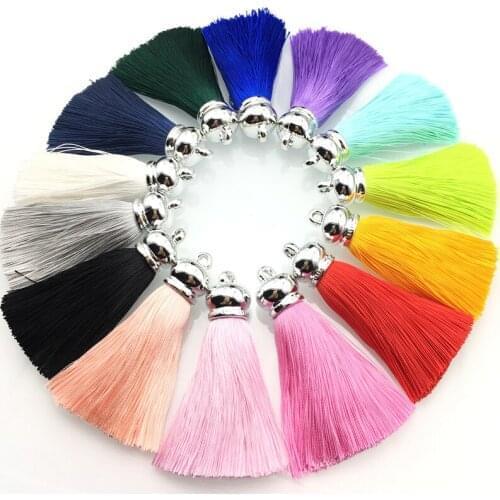 1Pc Polyester Trim Fringe Tassel Sewing Curtains Accessories DIY Keychain Cellphone Straps Pendant Tassels For jewelry Making