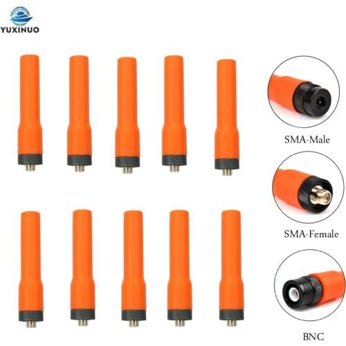 Lot 10PCS SF-20 SF20 SMA Male/SMA Female/BNC Dual Band VHF UHF Soft Short Antenna for Baofeng Kenwood Vertex YAESU TYT HYT Radio