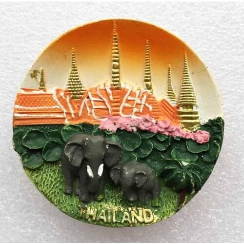 Thailand travel commemorative three-dimensional landscape magnets refrigerator stickers