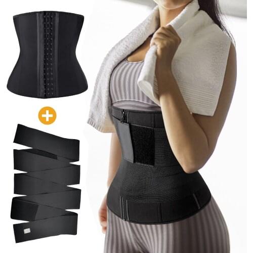 Waist Trainer Shaperwear Belt Women Slimming Tummy Wrap Belt Resistance Bands Cincher Body Shaper Fajas Control Strap