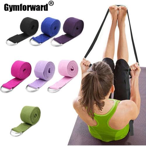 1 Pc High Quality Cotton Stretch Yoga Belt Home Exercise Washable Yoga Straps Pilate Practice Starter Stretching Tape 180*3.8cm