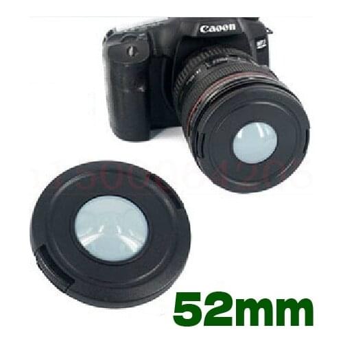 2 in1 52 55 62 67 72 77 82 mm White Balance WB Center Pinch Snap-on Front Lens filter Cap 2 in 1 for canon nikon sony camera