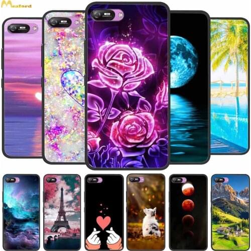 For Itel A25 Case Rose Flowers Black TPU Phone Cover for Itel A25 Cases Soft Silicone ItelA25 2019 A 25 Funda Protective Shell