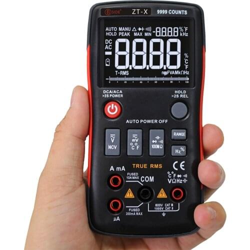BSIDE Digital Multimeter 9999 Counts Professional Multimeter True RMS AC/DC Current Voltage Tester Auto-Range