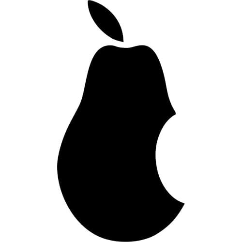 Dawasaru Fuuny Pear Car Sticker Personalized Waterproof Decal Laptop Truck Motorcycle Auto Accessories Decoration PVC,10cm*5cm