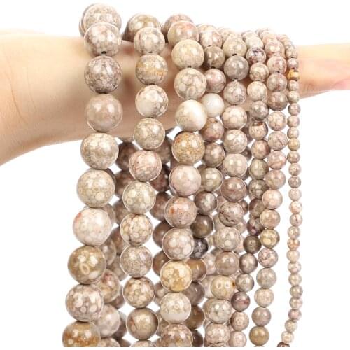 Smooth Natural Maifan Stone Round Loose Spacer Bead For Jewelry Making DIY Bracelet Necklace Charm Accessorie Strand 6/8/10/12MM