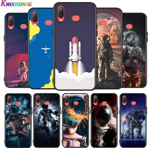 Space Cool Astronaut Silicone Cover For Samsung Galaxy A9 A8 Star A7 A6 A5 A3 Plus 2018 2017 2016 A750 Phone Case