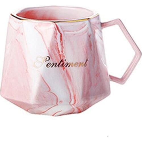 One Product Dropshipping Stone Grain Mug Nordic Style Girly Style Household Ceramic Light Luxury Coffee Cup Coffee Mugs