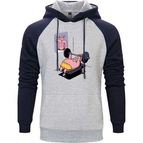 Weightlifting Raglan Mans Hoodie Hip Hop Harajuku Streetwear Sweatshirt Work Out Cartoon Funny Fashion Warm Long Sleeve Clothing