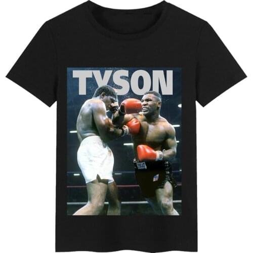 Boxing Champion Mike Tyson Memorial T-shirt Boxing T-shirt Poster Reprints Male and Female T-shirts