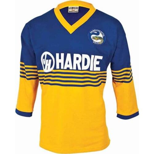 Parramatta Eels 1986 HERITAGE JERSEY Mens Retro Rugby Jersey Sport Shirt S-5XL