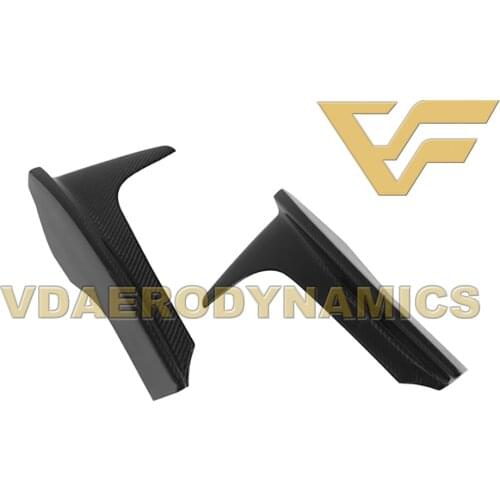 Suitable For 11-12 BMW 1 Series E82 1M Coupe VAD Carbon Fiber Front Bumper Fog Vent Cover Canards Add On