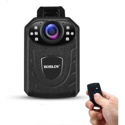 BOBLOV KJ21 Pro BodyCamera HD1296P KJ21 Updated Police Camera Mini Body Mounted Surveillance Cam Night Vision External Lens
