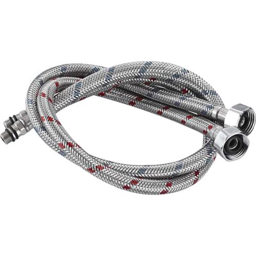 1 Pair G1/2 G3/8 G9/16 50cm Stainless Steel Flexible Plumbing Pipe Cold Hot Mixer Faucet Water Supply Hoses Bathroom Accessories