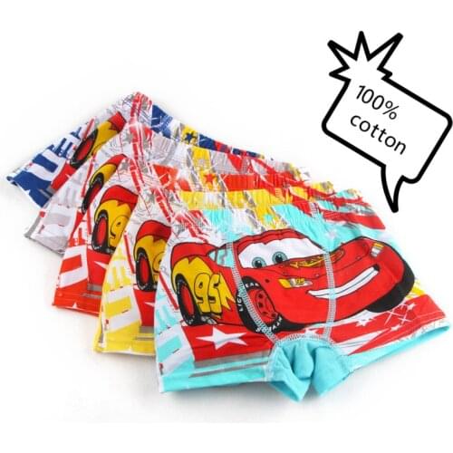 3pcs Disney Cars Baby Boy Panties Childrens 100% Cotton Underwear for Boys Childrens Underpants Boy Briefs Mcqueen Knickers