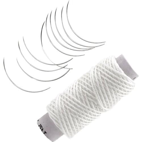 Veterinary Surgery Suture Needle and Suture Thread Pet Animal Pig Curved Trigeminal Needle Veterinarian Surgical Tool