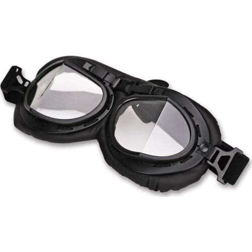 Clear Retro Vintage Motorcycle Goggles Goggles Scooter Moto Motorbike Glasses