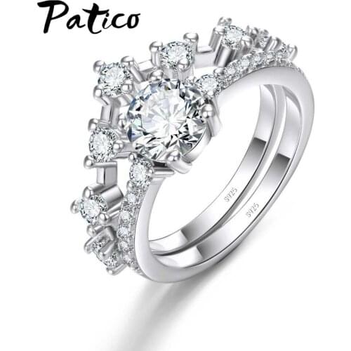 Free Shipping New Design Luxury Women Ring Sets For Party Jewelry 925 Sterling Silver Fashion Cute Rings For Sale