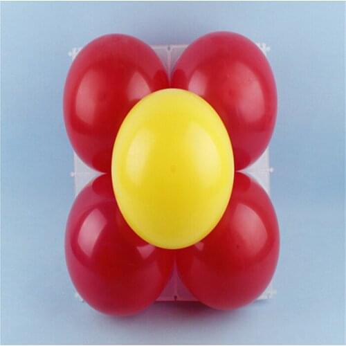 100 pcs/lot Balloon wall grids latex balloon modeling accessories plastic 4 holes balloon grid for birthday wedding party decor