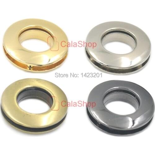 15 Pcs / Lot 14mm Alloy Grommet Eyelets Canvas Self Backing Screw Handbag Clothes Canvas Leather Buckles