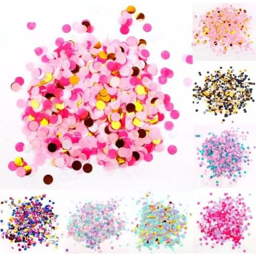 30g Unicorn Pastel Confetti Paper Circle Colorful Confetti Party Decorations Baby Shower Birthday Balloon Supplies Tabletop Gift