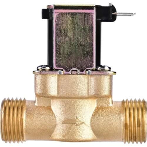 Ac 220V 1/2 Inch Solar Water Heater Solenoid Valve Normally Closed Inlet Valve For Water Flow Control