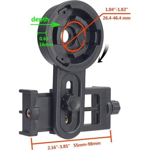Quick Photography Stand Adapter Mount Connector for Telescope Binoculars Monocular Spotting Microscope for iPhone Samsung