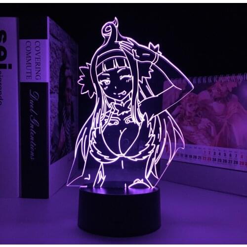 Anime Fairy Tail Angel Night Light Led Touch Sensor Nightlight for Child Room Decor Table 3d Lamp