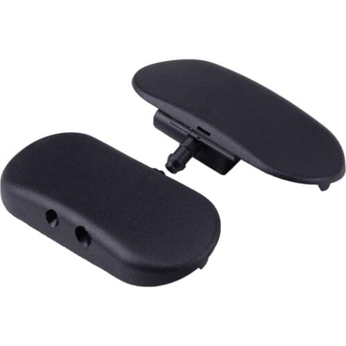 2Pcs 4FD955987 4FD955988 4F0955987 4F0955988 Windshield Washer Spray Nozzle Heated Black Plastic Fit for Audi A2 A3 A4 A6 A8
