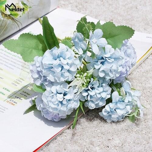 Meldel Fake Lucky Ball Wedding Flower Artificial Silk Faux Lucky Ball Flower Craft Home Party Decoration DIY Wedding Flowers