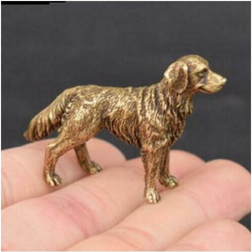 Collection Archaize Brass Prosperous Wealth Dog Small Statue