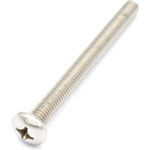 1 piece Metric M6*65mm Stainless steel Cross Recessed Pan Head Screws Fasteners