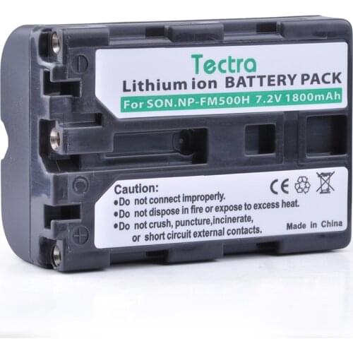 Tectra 1PC 7.2V/1800mAh NP-FM500H NP FM500H Li-ion Battery for Sony A57 A65 A77 A99 A350 A550 A580 A900 CAMERAS