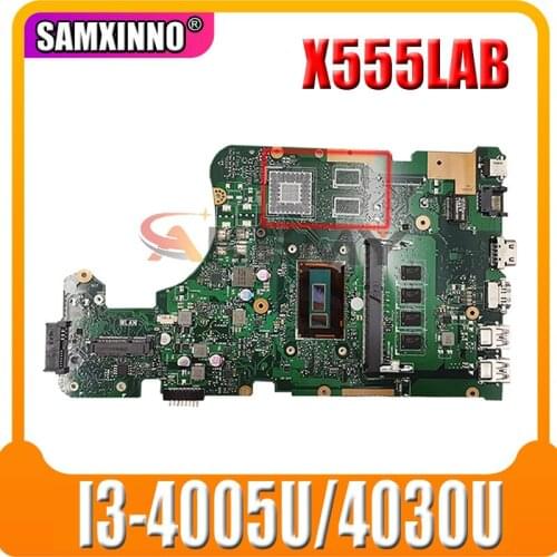 Akemy X555LAB Mianboard For ASUS X555LA F555L K555L X555L X555LD Laptop Motherboard 100% Test OK I3-4005U 4030U 4G-RAM