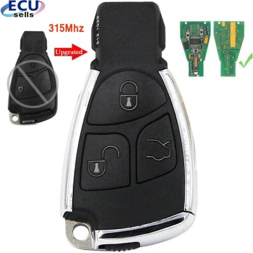 Modified Silver 3 button remote key 315MHz For Mercedes Benz B C E S ML CLK CL Class W203 W204 W210 W211 W212