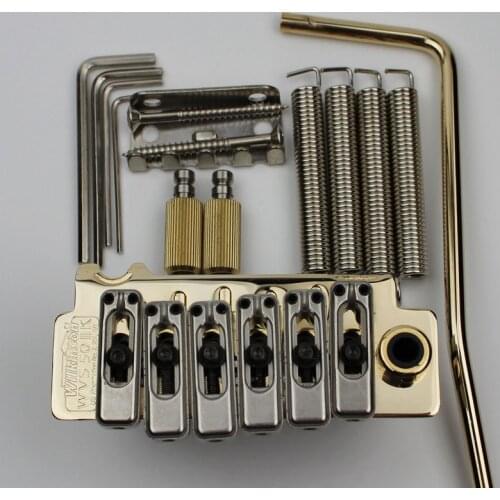 New Wilkinson WVS50IIK Gold Tremolo Bridge Stainless Steel Saddles and Arm