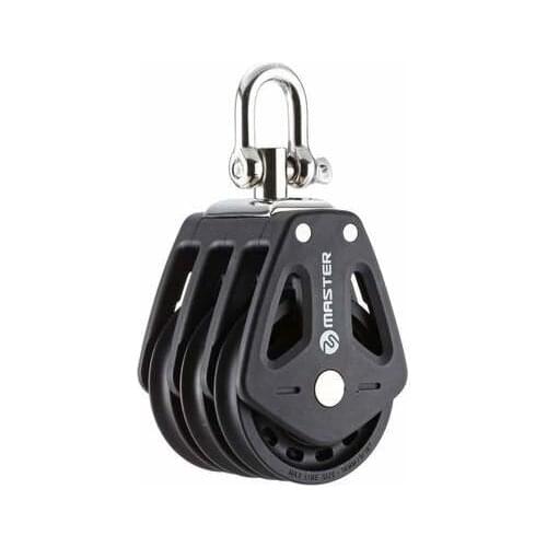 Sailboat Hardware 90mm 3.54" Triple Swivel Shackle Plain Bearing Block Master BP-0905F