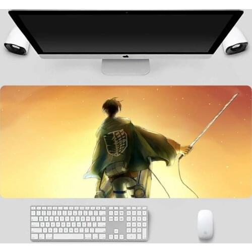 Attack On titan hot anime Locking Edge Mouse Pad Game X XL XXL Non slip Cushion Thickness 2mm LockEdge equal LE